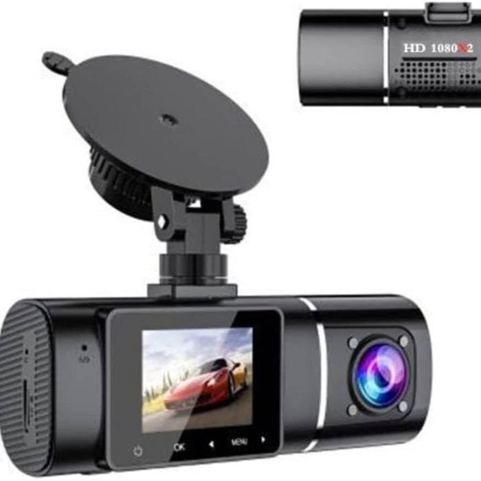 Dual Lens Dash Cam Night Vision, Full Hd 1080p Car Recorder Camera 1.5inch Lcd