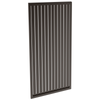 ProtectorAl 300-1000W X 1001-2000H Satin Black Aluminium Welded Slat Panel Vertical 9mm Gap - Black