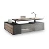 Modern Furniture PHOENIX 2.0 Sit Stand Electric Lift Desk - Oak & Black