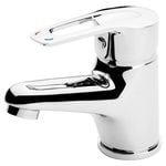 Foreno Chrome Espree Loop Lever Basin Mixer - Suits All Pressures