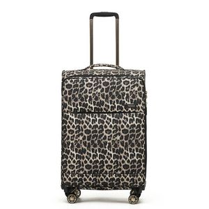 Tosca So-Lite 67cm/87L Suitcase Luggage Travel Checked Trolley Case Leopard