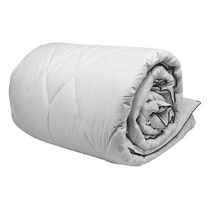 Bas Phillips Washable Wool Quilt - 500gsm Cotton Japara Cover Single White