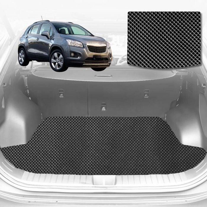 6D Diamond Car Boot Mat for Holden Trax 2013-2020-Cargo Mat-Black-Outback GT