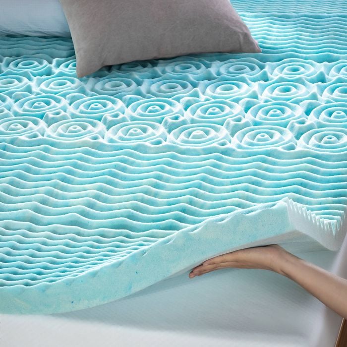 Zinus Queen 5 Zone Cooling Gel Memory Foam Mattress Topper