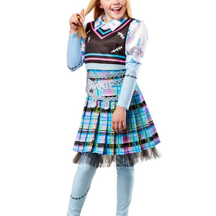 Monster High Deluxe Teen Girls Frankie Stein Costume - 11-12