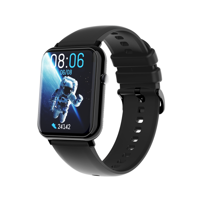 TODO Bluetooth V5.0 Smart Watch Monitor Heart Rate Blood Pressure - Black
