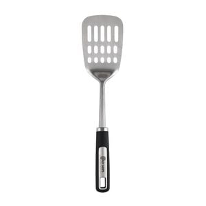 Easy Grips Stainless Steel Slotted Turner Black