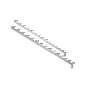 Galintel 15 Tread Galvanised Steel Dual Stair Stringer - 2 Pack