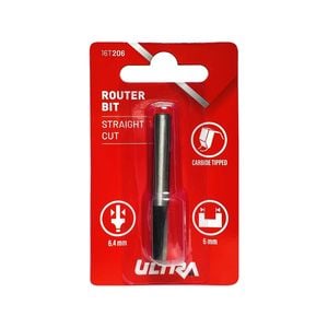 Ultra 6.4 x 6mm Straight Router Bit