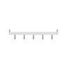 MODE 5 Chrome Hooks On White Board Over Door Coat Rack