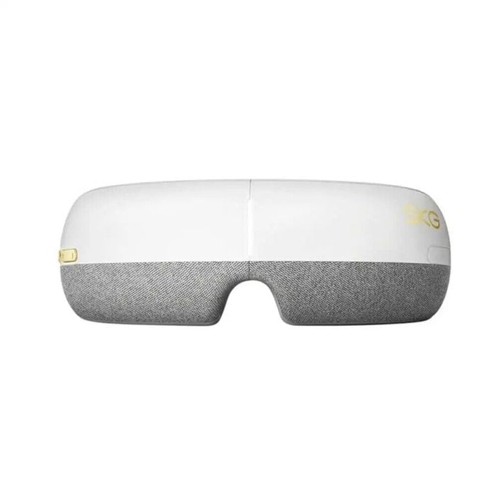SKG Eye Massager with Heat for Migraines, Smart Eye Massager Bluetooth Music Soothing Eye Massager Mask 5 Modes Rechargeable