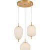 CLA Lighting Pino Interior Opal Matt Mirror Finish multiple Pendant Light