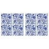 2x 4pc LVD Ceramic Coasters Hamptons Home/Kitchen Decor 9.5cm Square Blue