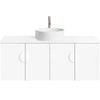 CIBO 1200mm White Mornington Wall Hung Vanity With White Basin And White Handles
