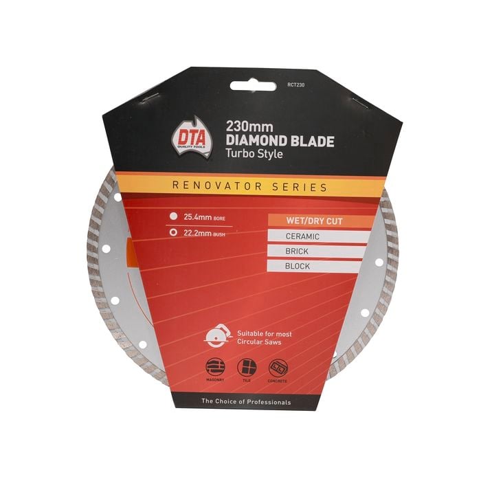 DTA 230mm Renovator Series Turbo Diamond Blade