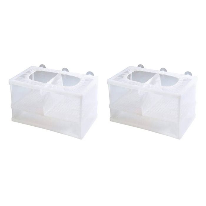 2PK Boyu Aquarium/Fish Tank Net Style Fish Breeder Double 15x25x15cm