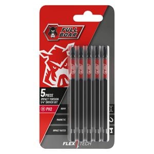 Full Boar PH2 x 89mm Impact Torsion Bit - 5 Pack