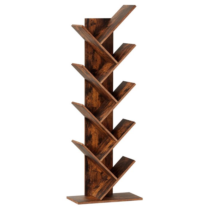Artiss Display Shelf 9 Shelf Tree Bookshelf Bookcase Storage Wood