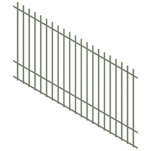ProtectorAl 1201-2400W x 1500H Pale Eucalypt Radiator Pool Fence Panel Raked 16-30º