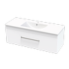 Clearlite Bathrooms 1200mm White Cashmere Valley Wall Hung Vanity