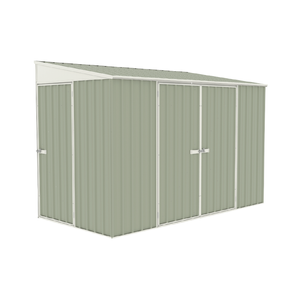 Absco Sheds 3.0 x 1.52 x 2.08m Pale Eucalypt Three Door Bike Shed