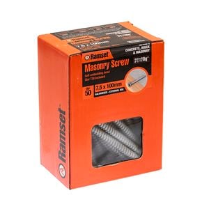 Ramset 7.5 x 100mm Galvanised Masonry Anchor Screw - 50 Box