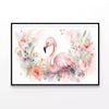 Painting Of a Greater Flamingo  Print 100% Australian Made 90x60cm  (Poster)