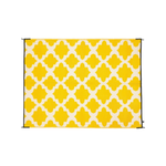 Outdoor Rug / Camping Mat - Morocco Yellow And White