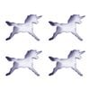4x R&m Unicorn Cookie Cutter Polyresin Coated Steel Baking Mould 13.3cm Purple