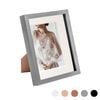 Nicola Spring Acrylic 3d Box Photo Frame With 5" X 7" Mount - 8" X 10"  - Grey