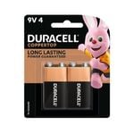 Duracell Coppertop 9V Batteries - 4 Pack