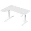 Advwin 140cm L Shaped Computer Gaming Desk with RGB LED Light White