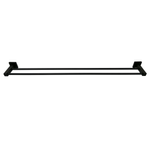 Barelli Piazza 600mm Matte Black Double Towel Rail