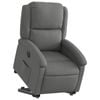 vidaXL Electric Stand up Recliner Chair Armchair Single Sofa Dark Grey Fabric
