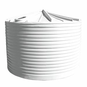 Clark Tanks 22000L Round Poly Water Tank - White