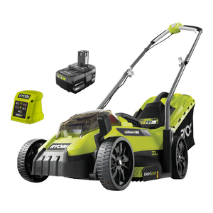 Ryobi 18V ONE+ 33cm Lawn Mower 4Ah Kit