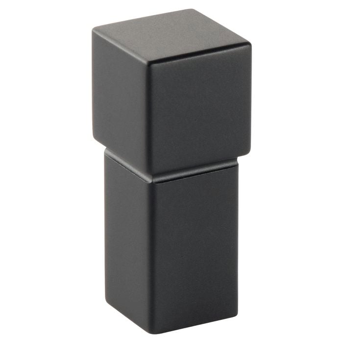 Hafele 14 x 34mm Matt Black Cabinet Knob