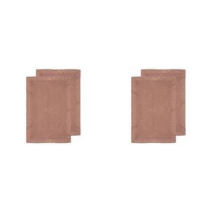 2x 2pc Ladelle Ollie Waffle Weave 100% Cotton Kitchen Towel Reusable Terracotta