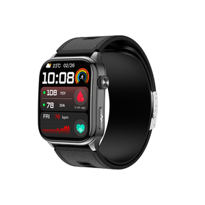 Health Smartwatch with Air Pump BP Monitor ECG SOS Calling AMOLED Display