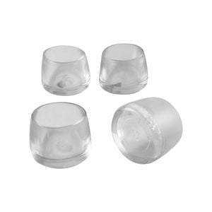 Surface Gard 20mm Round Transparent Chair Tip - 4 Pack