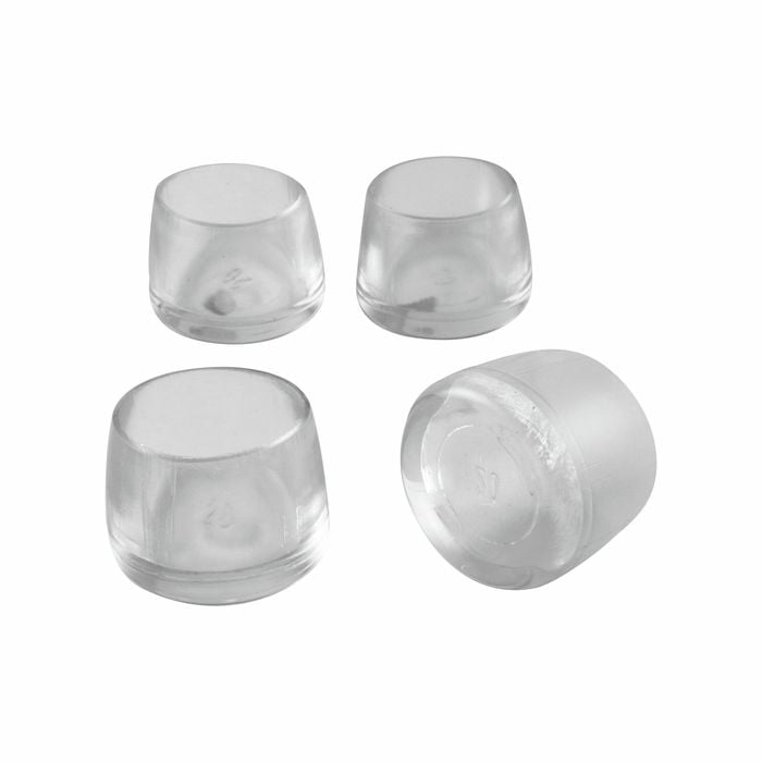 Surface Gard 20mm Round Transparent Chair Tip - 4 Pack