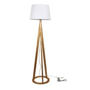 Oriel Lighting Stabb Complete Base & Shade Floor Lamp White