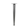Adoored 400mm Brushed Nickel Tapered Metal Leg Furniture