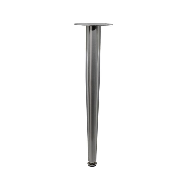 Adoored 400mm Brushed Nickel Tapered Metal Leg Furniture