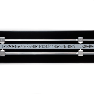 Rectangle Pool Billiard Table Snooker Scoreboard Black and Chrome