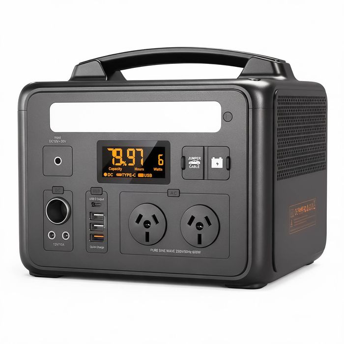 VoltX 600W LiFePO4 Portable Power Station – Safe, Lightweight, and Ready for Camping or Home Backup