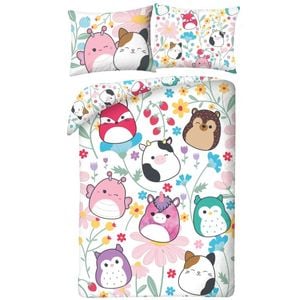 Squishmallows Squad Polyester Quilt Cover Set - Single Bed Size