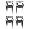 Sk Designer Living | Pack Of 4 | Replica Philippe Starck Masters Chair - Black
