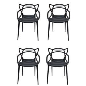 Sk Designer Living | Pack Of 4 | Replica Philippe Starck Masters Chair - Black