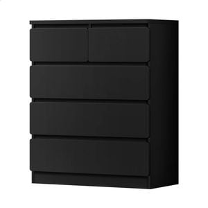 ALFORDSON 5 Chest of Drawers Storage Cabinet Black